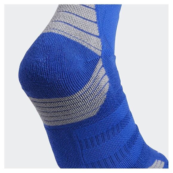 Adidas Alphaskin Maximum Cushioned Crew Socks White Gray Blue Size Large L New - Picture 3 of 7